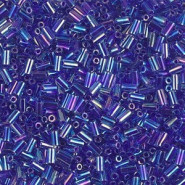 Miyuki Bugles 3mm Stiftperlen Cobalt lined sapphire ab BGL1-353